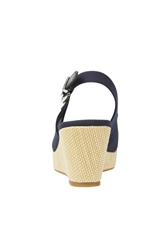 Tommy Hilfiger Tommy Hilfiger  Lacivert Kadın Lacivert Kadın Dolgu Topuk Ayakkabı FW0FW04788DW6 Dolgu Topuk Ayakkabı
