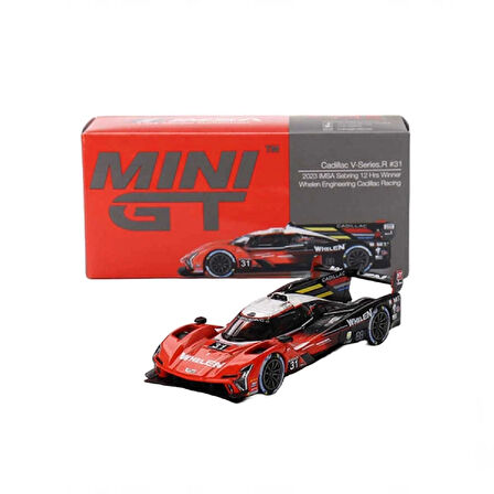 1:64 Diecast Cadillac V-Series R 2023 IMSA Sebring 12 Hrs Mini GT Model Araba