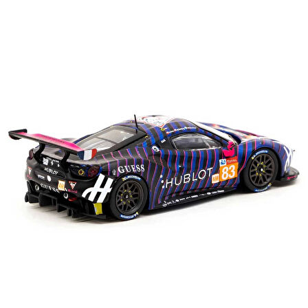 1:64 Diecast 488 Ferrari GTE 24h of Le Mans 2019 Blue Tarmac Model Araba