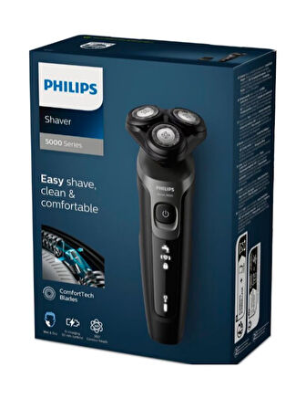 Philips S5467/17 Shaver series 5000 Sinek Kaydı Tıraş Makinesi –360° Dönebilen Başlık – Islak & Kuru