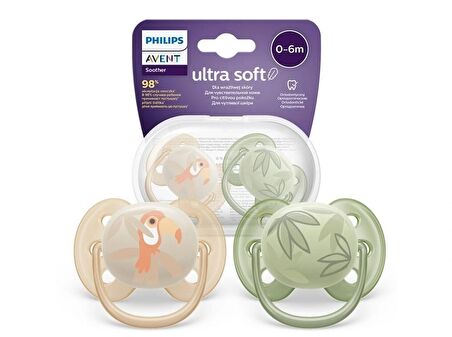 Philips Avent Ultra Soft Yumuşak 2li Emzik 0-6 Ay - SCF091/07