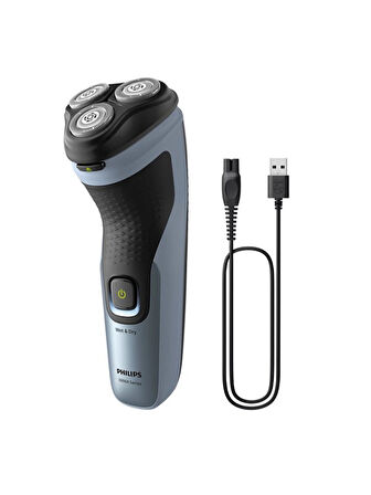 Philips Shaver 3000X Series Islak Kuru Sinek Kaydı Elektrikli Tıraş Makinesi - Vücut Tıraş Makinesi 