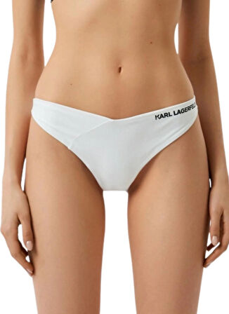 KARL LAGERFELD Beyaz Kadın Bikini Alt 231W2210