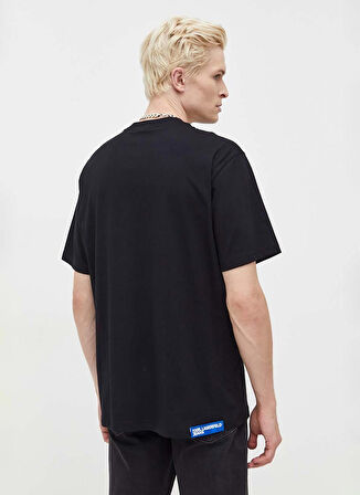 Bisiklet Yaka Siyah Erkek T-Shirt 236D1702_KLJ RELAXED CUT LOGO TEE