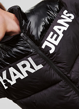 Siyah Erkek Mont 236D1551_KLJ LOGO PUFFER JACKET