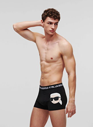 KARL LAGERFELD Siyah - Beyaz Erkek Boxer 236M2100Q89