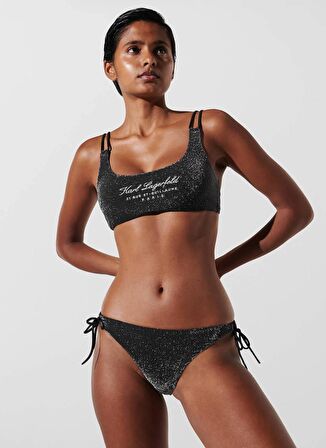 KARL LAGERFELD Siyah Kadın Bikini Alt 240W2214