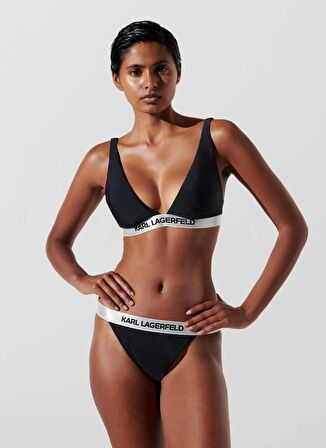 KARL LAGERFELD Siyah Kadın Bikini Üst 240W2218