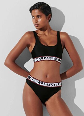 KARL LAGERFELD Siyah Kadın Bikini Üst 240W2221