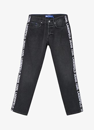 Siyah Erkek Denim Pantolon 240D1106_KLJ TAPERED LOGO DENIM