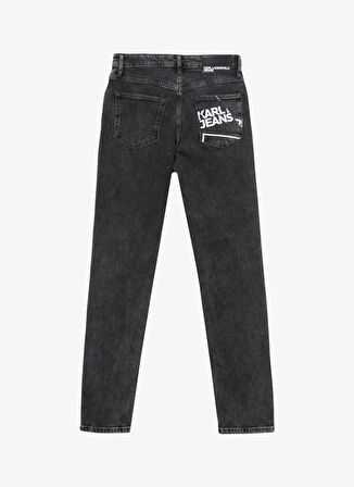 Gri Erkek Denim Pantolon 240D1115_KLJ SLIM LOGO DENIM