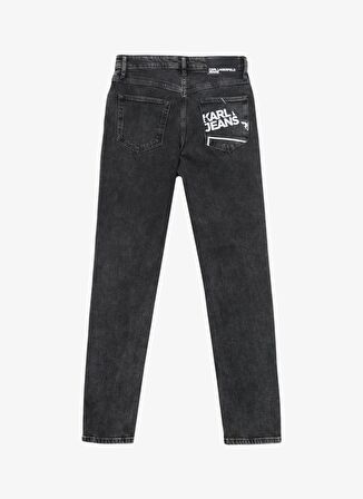 Gri Erkek Denim Pantolon 240D1115_KLJ SLIM LOGO DENIM