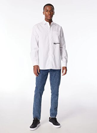 Beyaz Erkek Gömlek 240D1601_KLJ WOVEN SHIRT