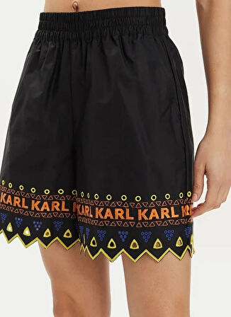 KARL LAGERFELD Siyah Kadın Şort 241W1003