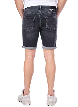 Karl Lagerfeld Jeans Gri Erkek Denim Şort 241D1116_KLJ SLIM DENIM SHORT