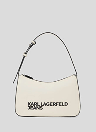 Karl Lagerfeld Jeans Krem 30x18x5 cm Kadın Omuz Çantası 245J3007