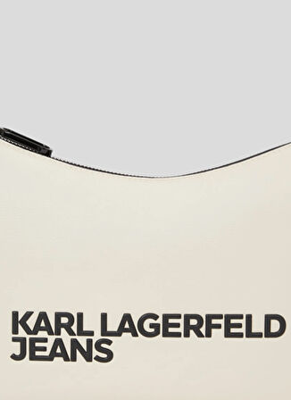 Karl Lagerfeld Jeans Krem 30x18x5 cm Kadın Omuz Çantası 245J3007