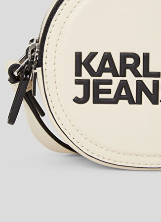 Karl Lagerfeld Jeans Krem 21x13x7,5 cm Kadın Çapraz Çanta 245J3010