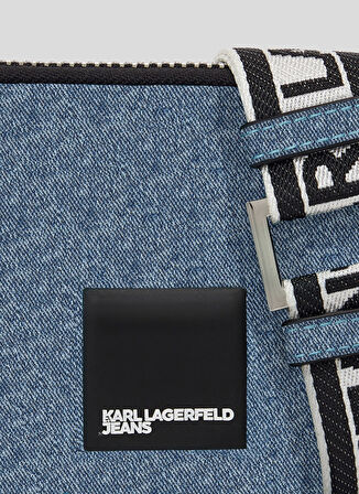 Karl Lagerfeld Jeans Mavi 17x11x2,5 cm Kadın Çapraz Çanta 245J3046