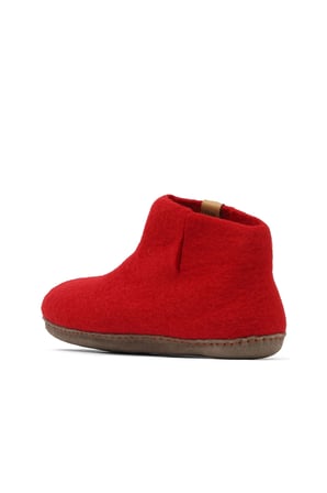 Kırmızı Keçe Tofvel Unisex ev terliği