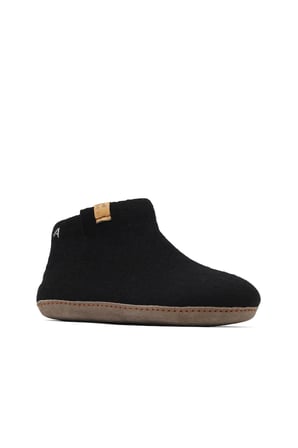 Siyah Keçe Tofvel Unisex ev terliği