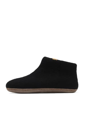 Siyah Keçe Tofvel Unisex ev terliği