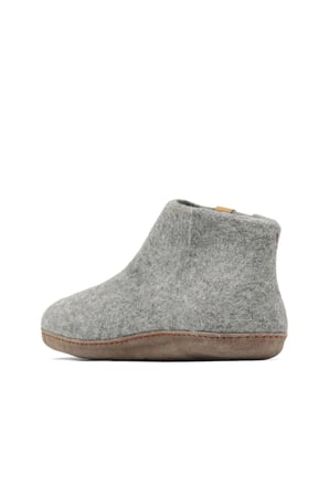 Gri Açık Keçe Tofvel Unisex ev terliği