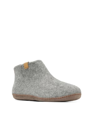 Gri Açık Keçe Tofvel Unisex ev terliği