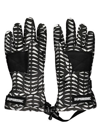 Super Rebel Siyah Erkek Çocuk Kar Eldiveni R409-6986-099-NUTZ Ski glove
