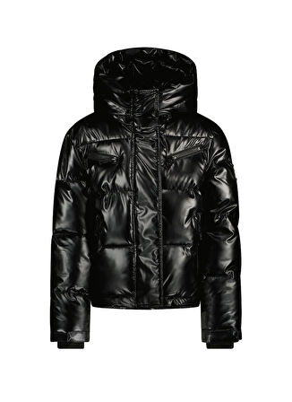 Super Rebel Siyah Kız Çocuk Kayak Montu R409-5214-099M-SPICY Girls metallic