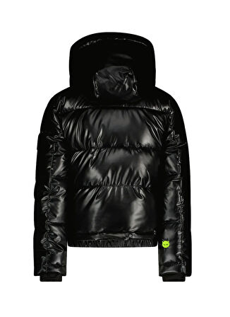 Super Rebel Siyah Kız Çocuk Kayak Montu R409-5214-099M-SPICY Girls metallic