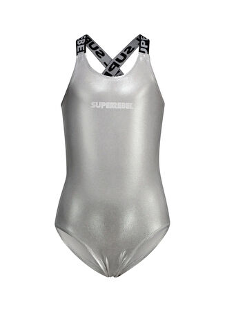 Super Rebel Gümüş Kız Çocuk Mayo R501-5001- basic cool bathing