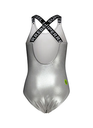 Super Rebel Gümüş Kız Çocuk Mayo R501-5001- basic cool bathing