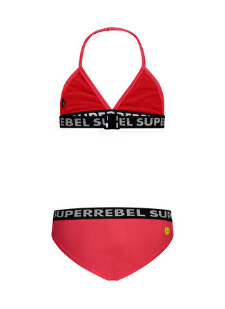 Super Rebel Kırmızı Kız Çocuk Bikini Takım R501-5002-Isla basic cool triangle