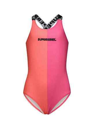 Super Rebel Pembe Kız Çocuk Mayo R501-5001- basic cool bathing