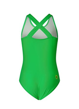 Super Rebel Yeşil Kız Çocuk Mayo R501-5004-Pisa bathingsuit with Sup