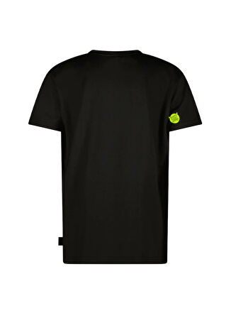 Super Rebel Düz Siyah Erkek Çocuk T-Shirt R501-6401-Surfer swim shirt short s