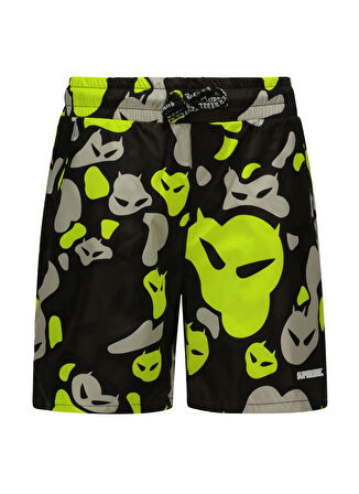 Super Rebel Sarı Erkek Çocuk Mayo R501-6601-Bay all over print on coo