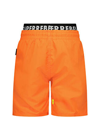 Super Rebel Turuncu Erkek Çocuk Mayo R501-6602-Rocky swim pants with ext