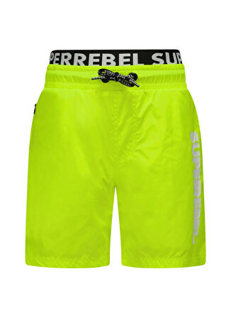 Super Rebel Sarı Erkek Çocuk Mayo R501-6602-Rocky swim pants with ext