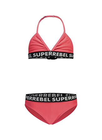 Super Rebel Kırmızı Kız Çocuk Bikini Takım R501-5002-Isla basic cool triangle
