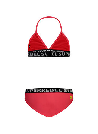 Super Rebel Kırmızı Kız Çocuk Bikini Takım R501-5002-Isla basic cool triangle