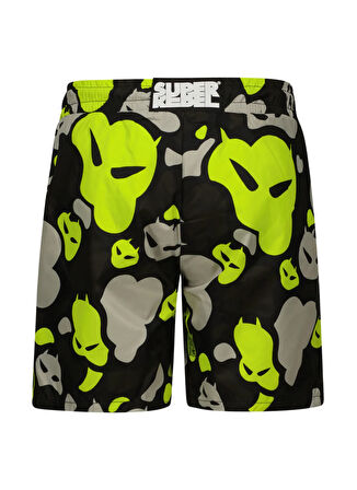 Super Rebel Sarı Erkek Çocuk Mayo R501-6601-Bay all over print on coo