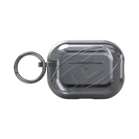 Diesel AirPods Pro / Pro 2 için Parlak Kılıf - Gümüş