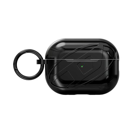 Diesel AirPods Pro / Pro 2 için Parlak Kılıf - Siyah