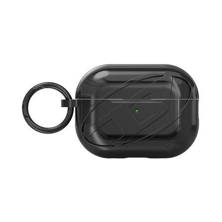 Diesel AirPods Pro / Pro 2 için Parlak Kılıf - Siyah