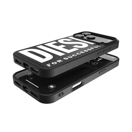 Diesel iPhone 17 Pro Max Uyumlu Magsafe Destekli Core Kalıplı Kılıf - Siyah/Beyaz