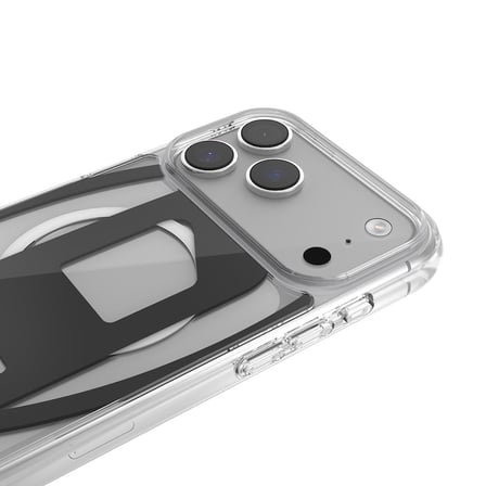 Diesel iPhone 17 Pro Max Uyumlu Magsafe Destekli Oval D Metalik Kılıf - Siyah