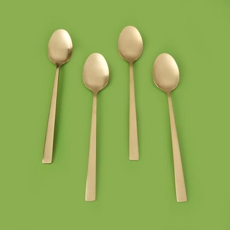 Excellent Houseware 4'lü Servis Kaşığı - Sarı - 18 cm