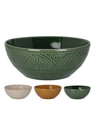 Boyner Evde Seramik Çok Renkli Kase STONEWARE KASE 1900ML 3ASS